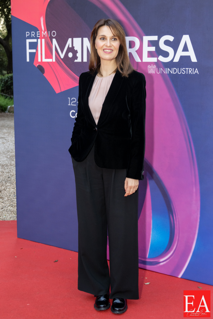 Paola Cortellesi during the film event "Premio Film Impresa" at the Casa del Cinema in Rome, Italy, 13.04.2023, Claudio Enea Sport Reporter
