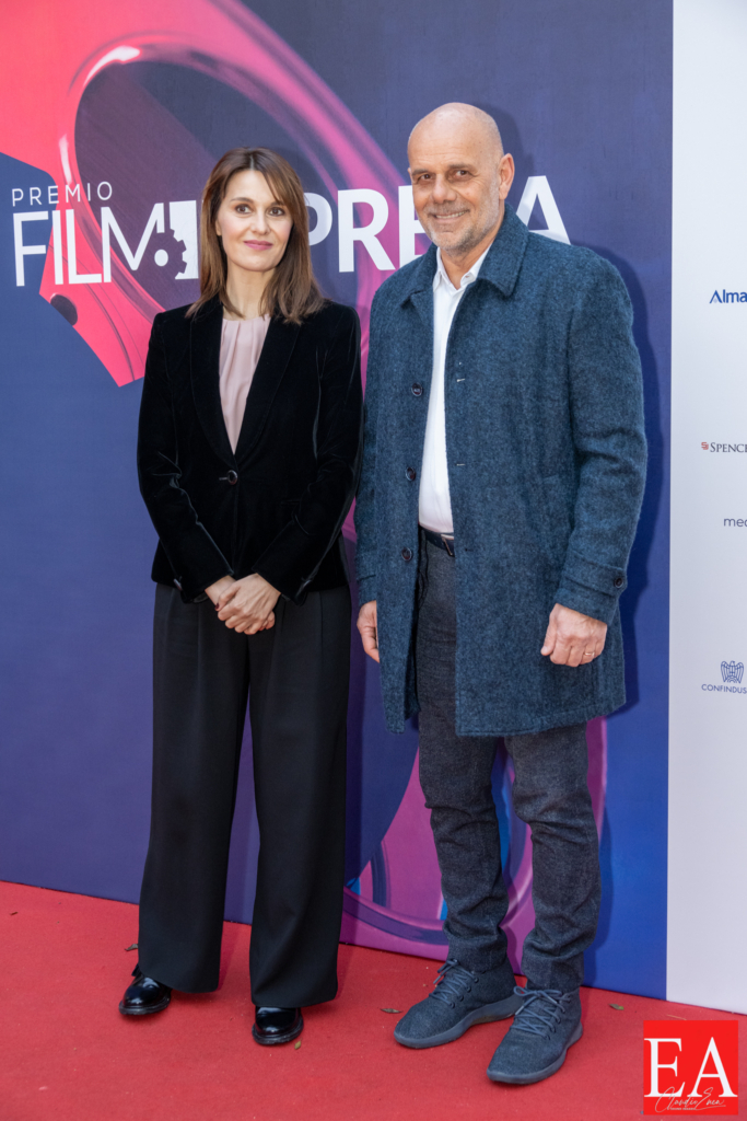 Paola Cortellesi e Riccardo Milani during the film event "Premio Film Impresa" at the Casa del Cinema in Rome, Italy, 13.04.2023, Claudio Enea Sport Reporter