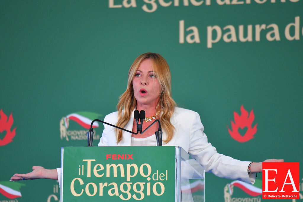 Giorgia Meloni at Fenix - Giovani del Fronte della Gioventù