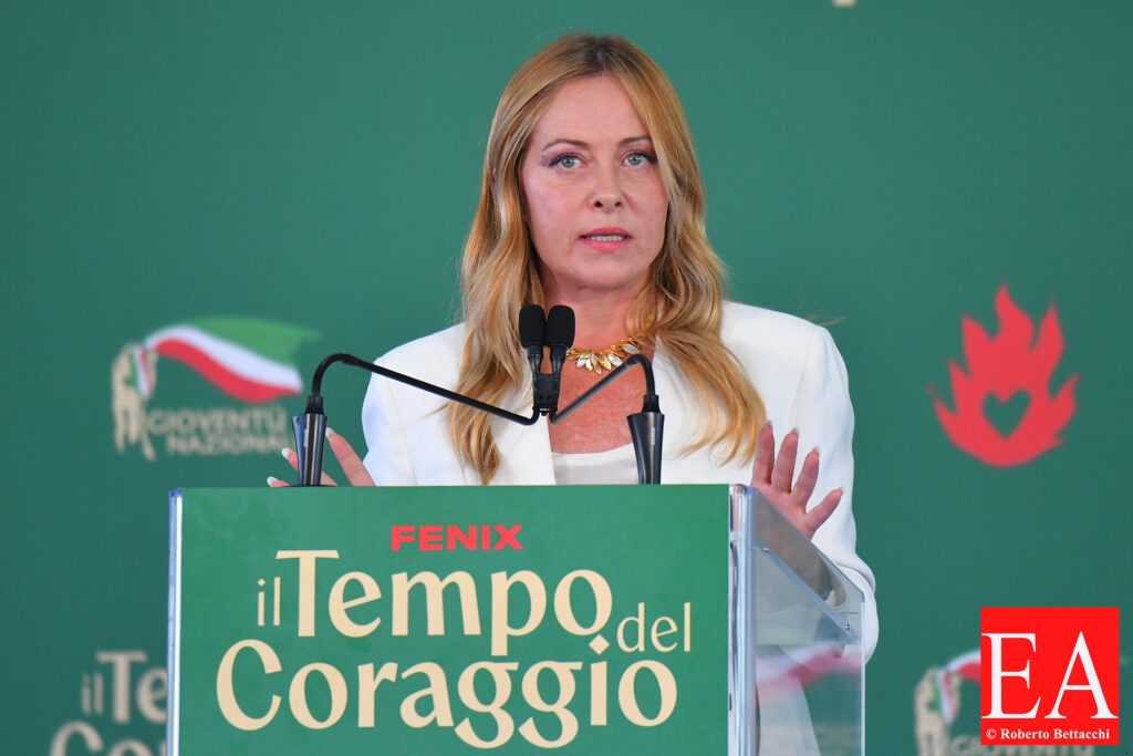 Giorgia Meloni at Fenix - Giovani del Fronte della Gioventù