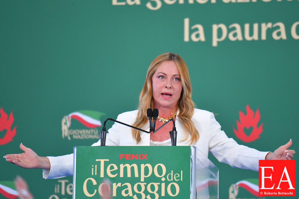 Giorgia Meloni at Fenix - Giovani del Fronte della Gioventù