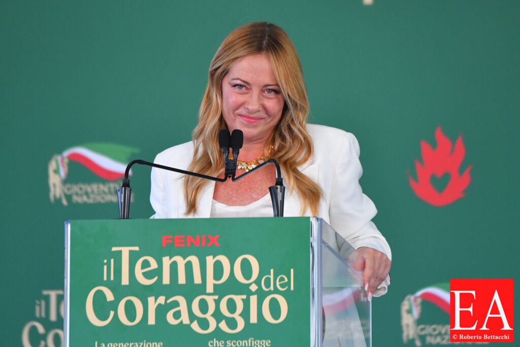Giorgia Meloni at Fenix - Giovani del Fronte della Gioventù