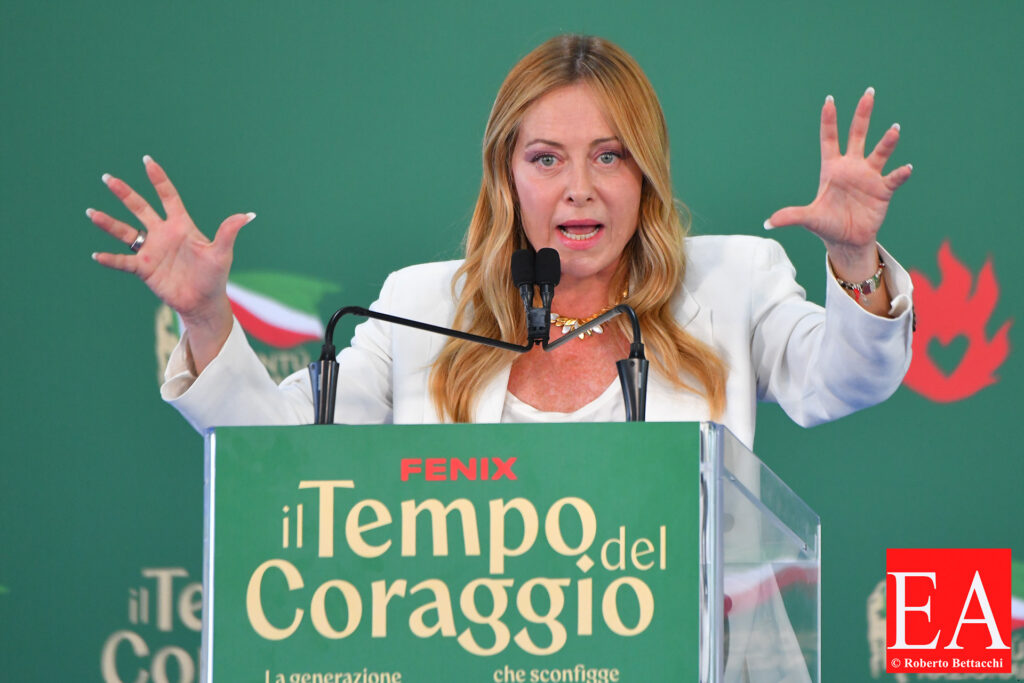 Giorgia Meloni at Fenix - Giovani del Fronte della Gioventù