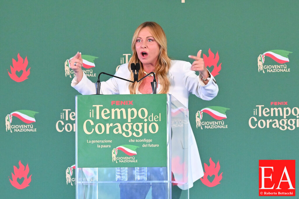 Giorgia Meloni at Fenix - Giovani del Fronte della Gioventù
