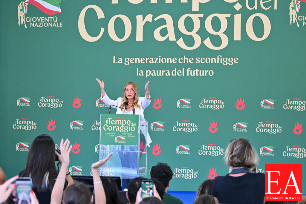 Giorgia Meloni at Fenix - Giovani del Fronte della Gioventù