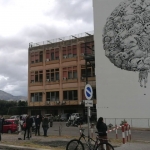 Un murale Mangia-Smog tra i viali dell'Università di Palermo
