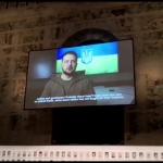 Zelensky in videomessaggio alla Biennale d'arte di Venezia