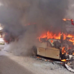 Paura per bus in fiamme ad Avellino, illesi i passeggeri