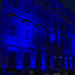 Autismo, la facciata di Palazzo Madama s'illumina di blu