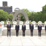 G7, i leader all'Hiroshima Peace Memorial Park