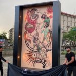 Street art e tattoo in un'opera in mostra a Milano