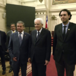 Mattarella in Cile, visita sede del Congresso a Santiago